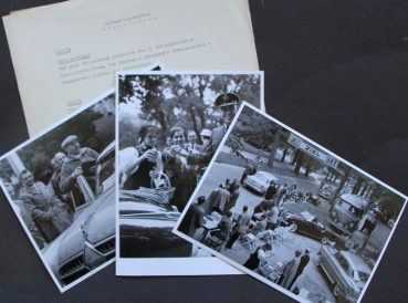 Borgward Isabella Meeting Baden-Baden 1955 three Factoryphotos (10418)